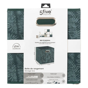 Кутия за съхранение 5five Mix & Modul Decor 2, Нетъкан текстил, 31x31 cm