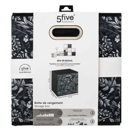 Кутия за съхранение 5five Mix & Modul Decor 3, Нетъкан текстил, 31x31 cm