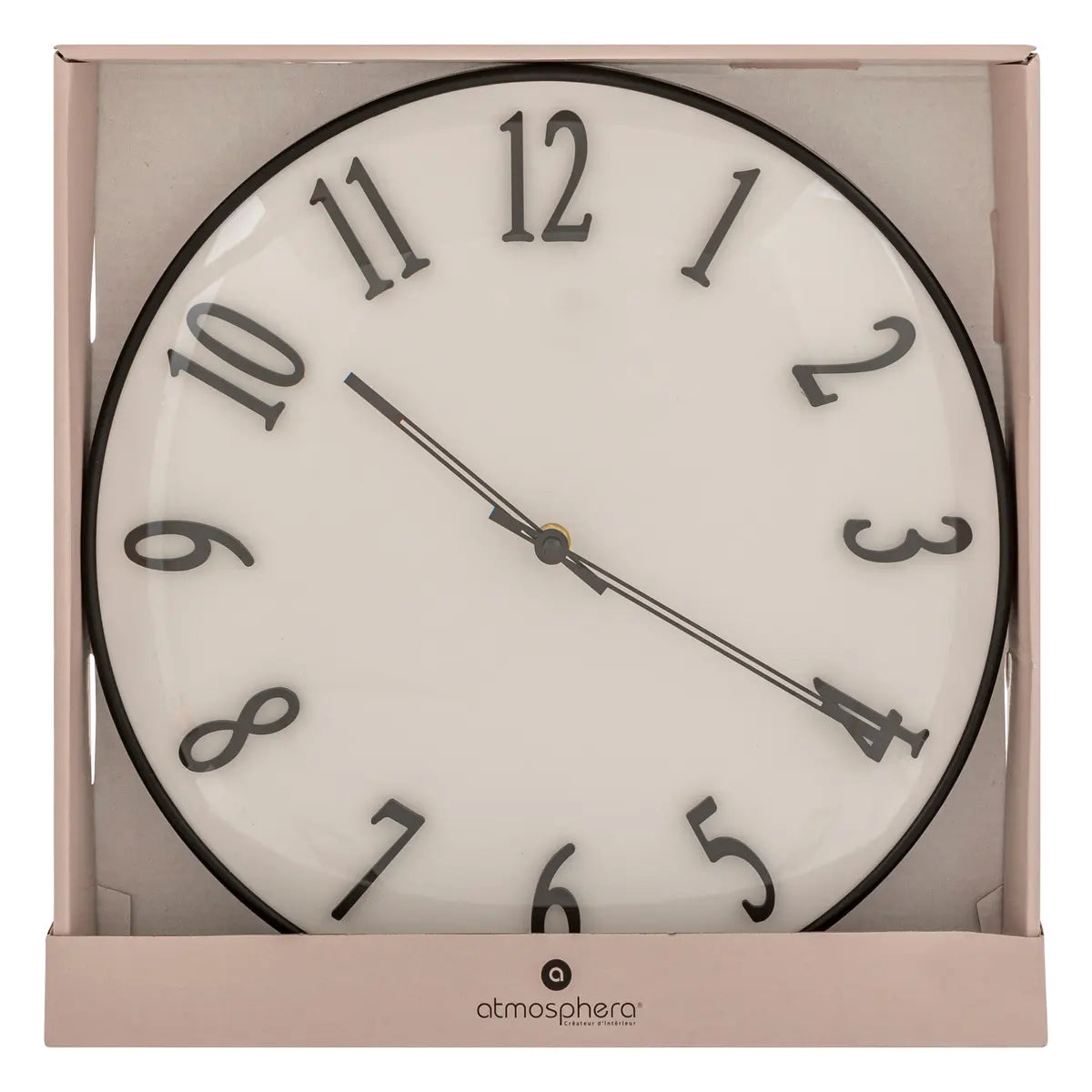 Стенен часовник atmosphera Edgar, Ø35 см, Пластмаса, 3D