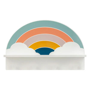 Детска закачалка с рафт atmosphera Rainbow, MDF