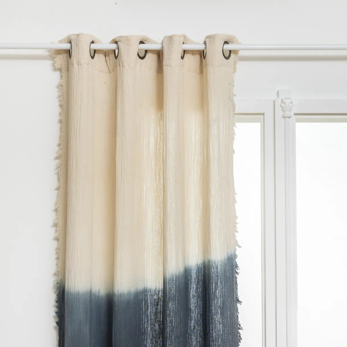 Perdea Atmosphera Inu din bumbac, 140x260 cm, vopsită în stil Tie Dye