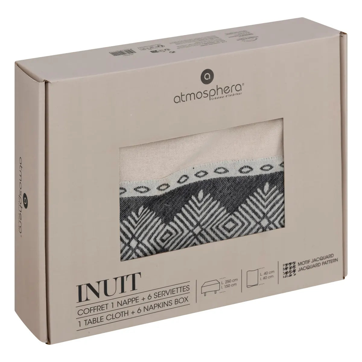 Покривка за маса atmosphera150x250 cm и салфетки 6 бр, Охра