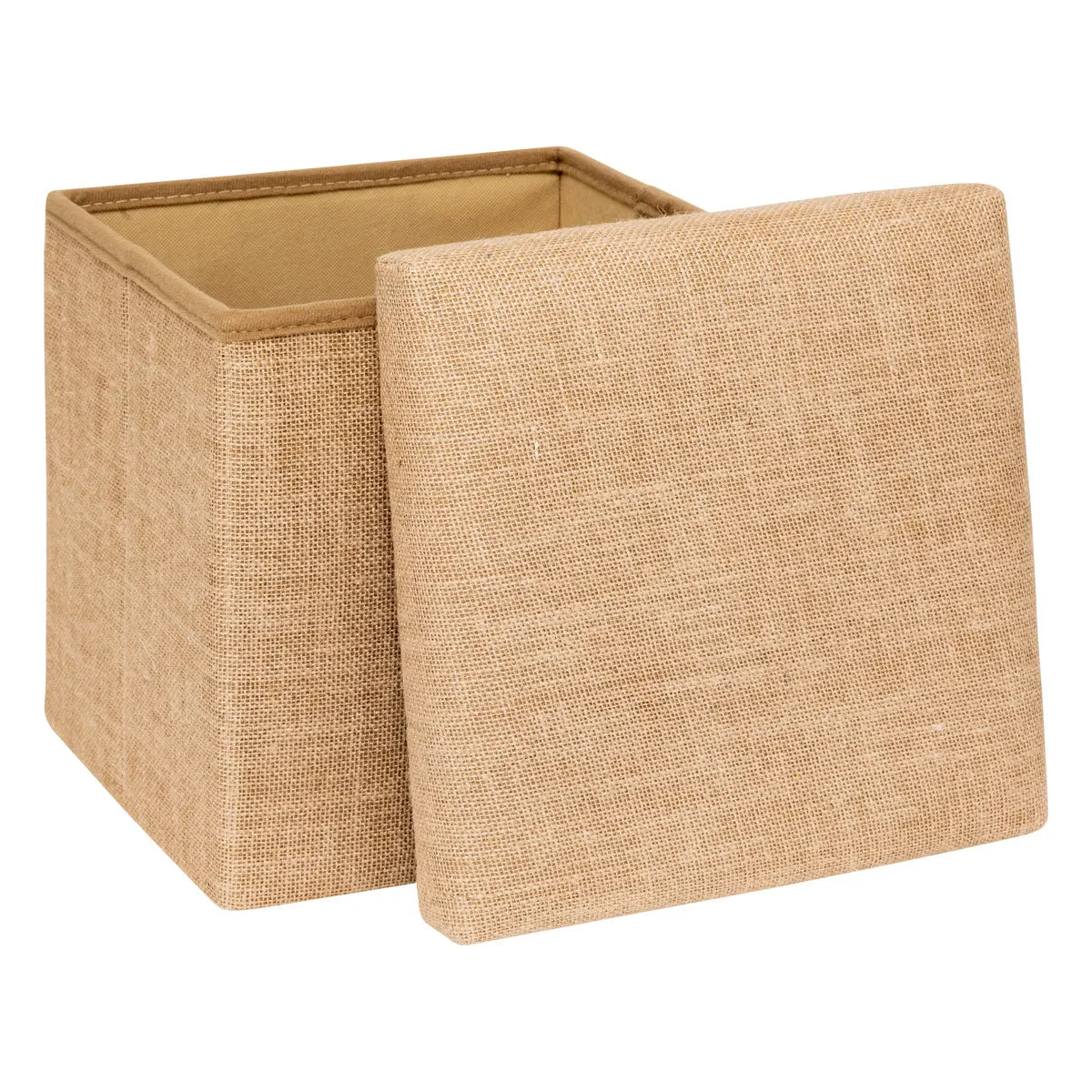 Puf pliabil 5five Mix &amp; Modul, material textil cu efect de iută, 31x31 cm