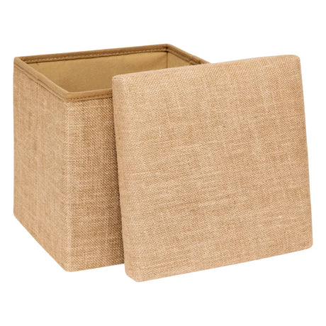 Сгъваем пуф 5five Mix & Modul, Плат с ефект юта, 31x31 cm