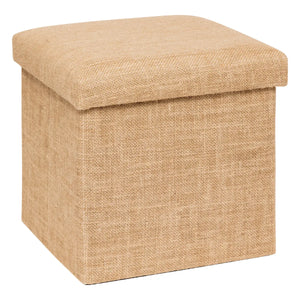 Puf pliabil 5five Mix &amp; Modul, material textil cu efect de iută, 31x31 cm