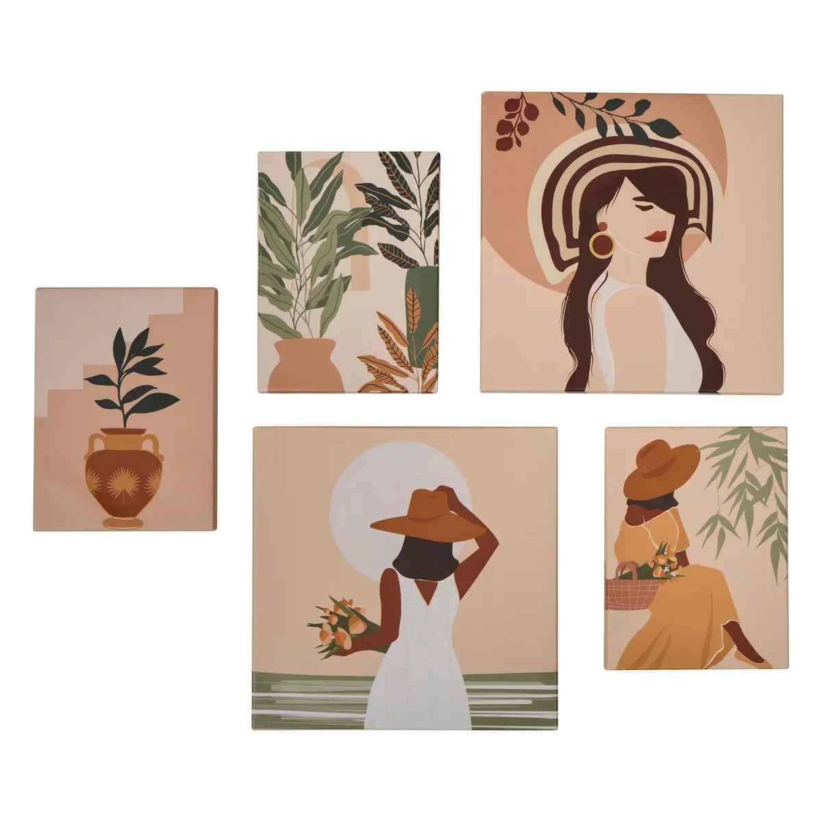 Картина atmosphera Cynthia, Принт на платно Жена, Комплект 5