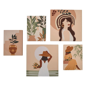 Картина atmosphera Cynthia, Принт на платно Жена, Комплект 5