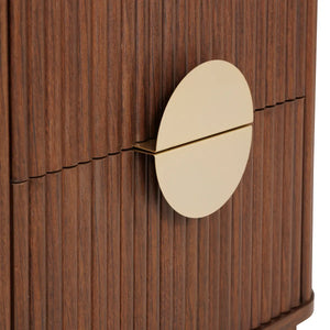 Нощно шкафче atmosphera Wany, 2 чекмеджета, MDF, Орех, 45x40x50 cm