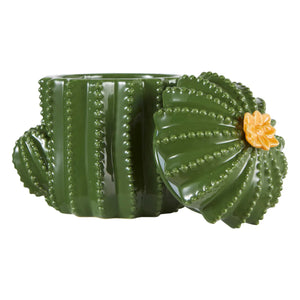 Кутия за съхранение atmosphera Yucatan, 16xH15.5x11cm, Керамика, Зелен