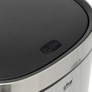 Кош 5five, Кръгъл, Инокс, Пуш бутон, 50 L