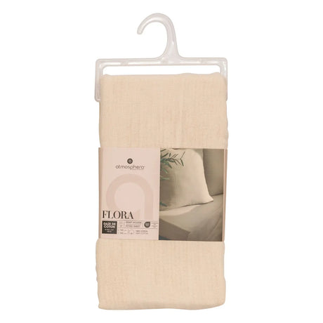 Еластичен чаршаф atmosphera Flora, 140x190 cm