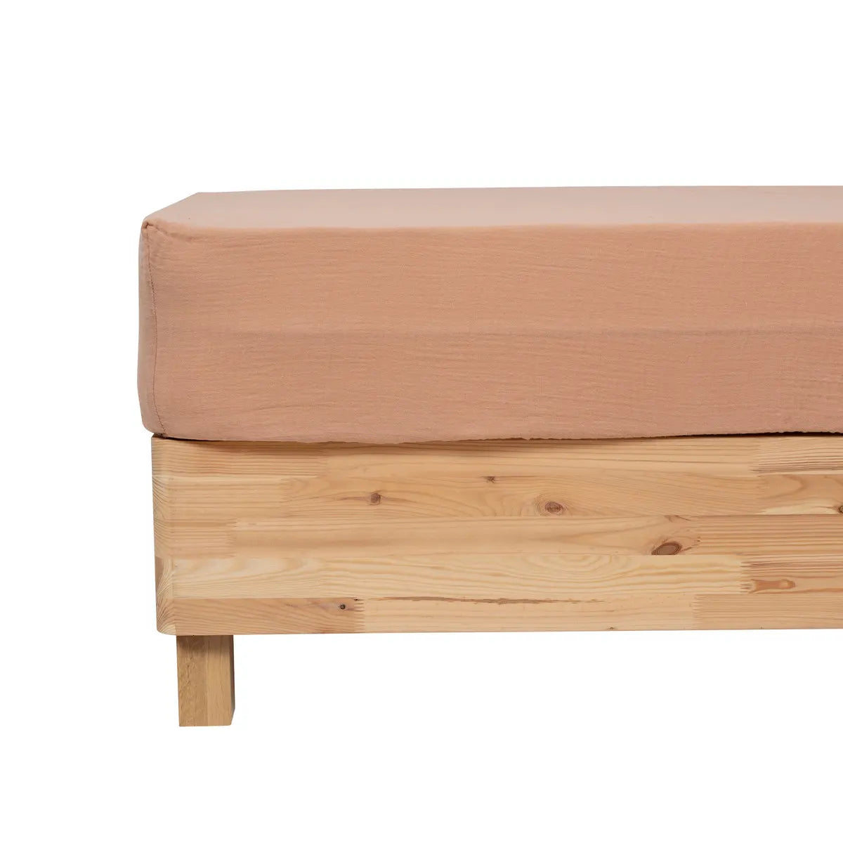 Еластичен чаршаф atmosphera Flora, 140x190 cm