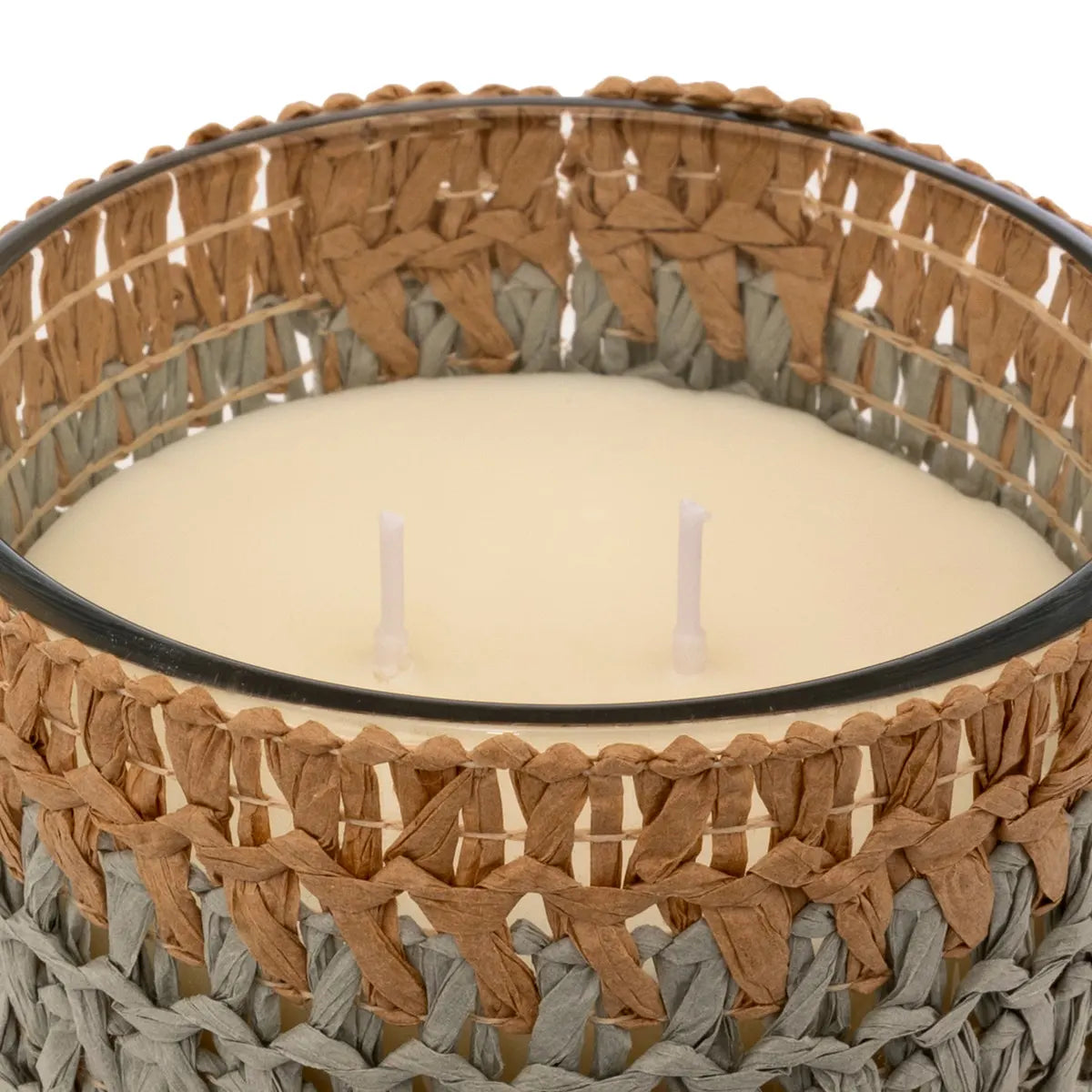 Ароматна свещ atmosphera Zaya, Scented, Amber Стъкло & Natural Fibers, 470 g