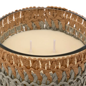 Ароматна свещ atmosphera Zaya, Scented, Amber Стъкло & Natural Fibers, 470 g