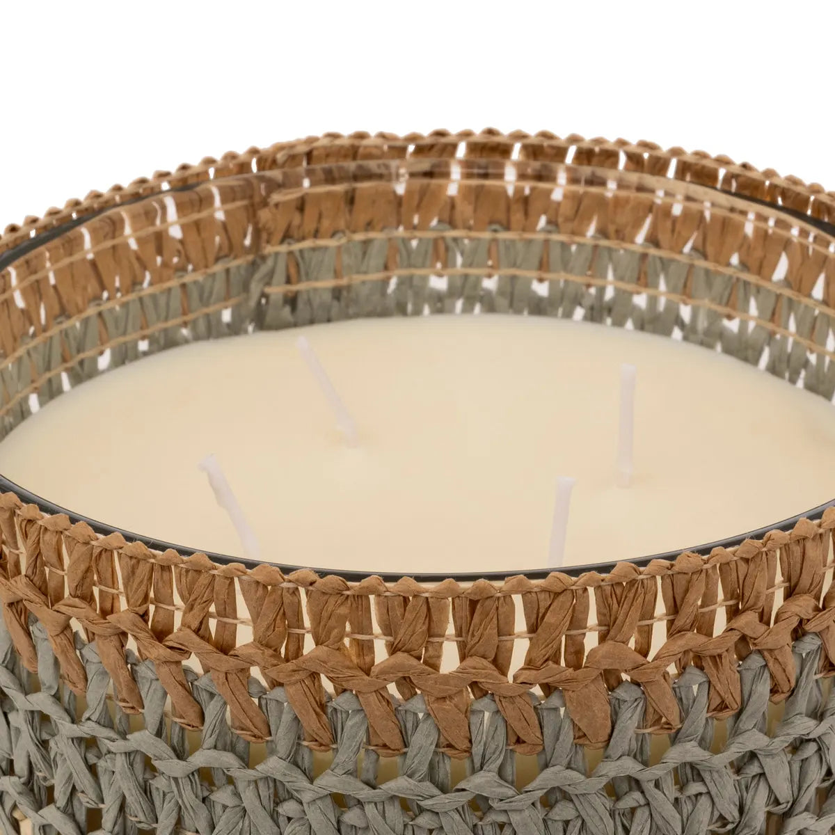 Ароматна свещ atmosphera Zaya, Scented, Amber Стъкло & Natural Fibers, 1400 g