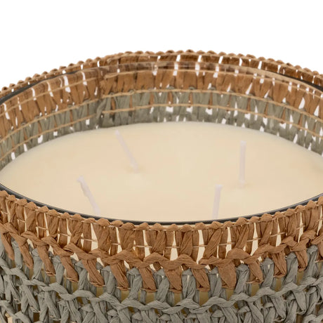 Ароматна свещ atmosphera Zaya, Scented, Amber Стъкло & Natural Fibers, 1400 g