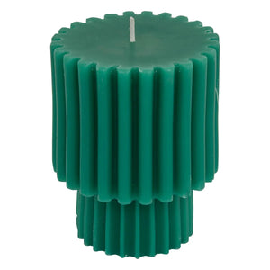 Свещ без аромат atmosphera Flow Green, Кръгла, H11