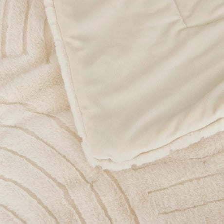 Покривало atmosphera Arka, Жакард, 80x180 cm, Слонова кост