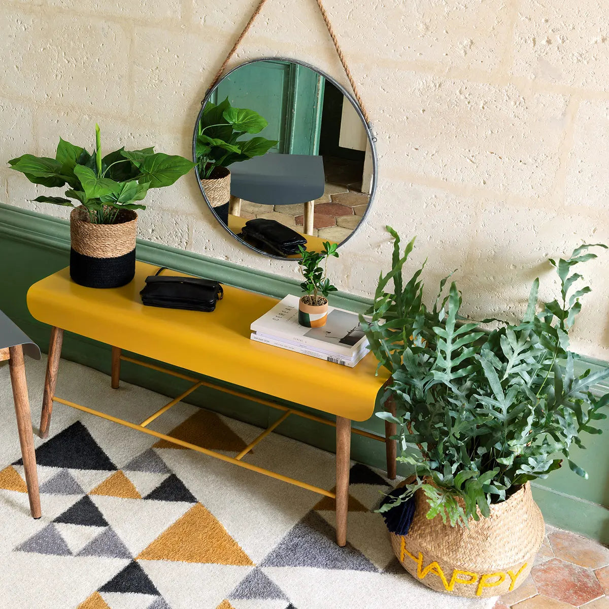 Огледало atmosphera Eden, Черен, 38 cm