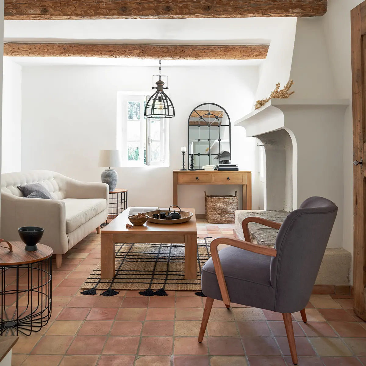 Холна маса atmosphera Amal, 130x80x40 cm, Дърво