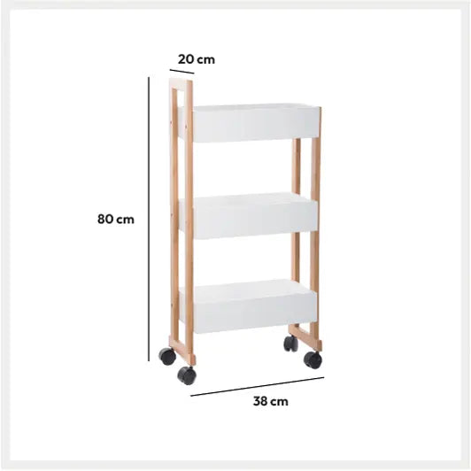 Етажерка на колела 5five Natureo, 3 нива