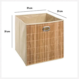 Кош за съхранение 5five, Бамбук, 31x31 cm