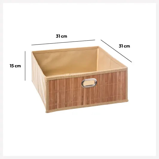 Кош за съхранение 5five, Бамбук, 31x15 cm
