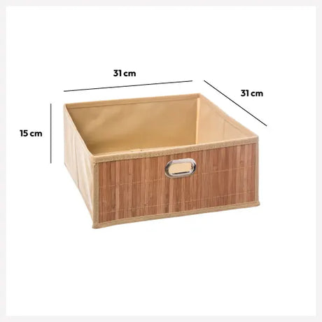Кош за съхранение 5five, Бамбук, 31x15 cm