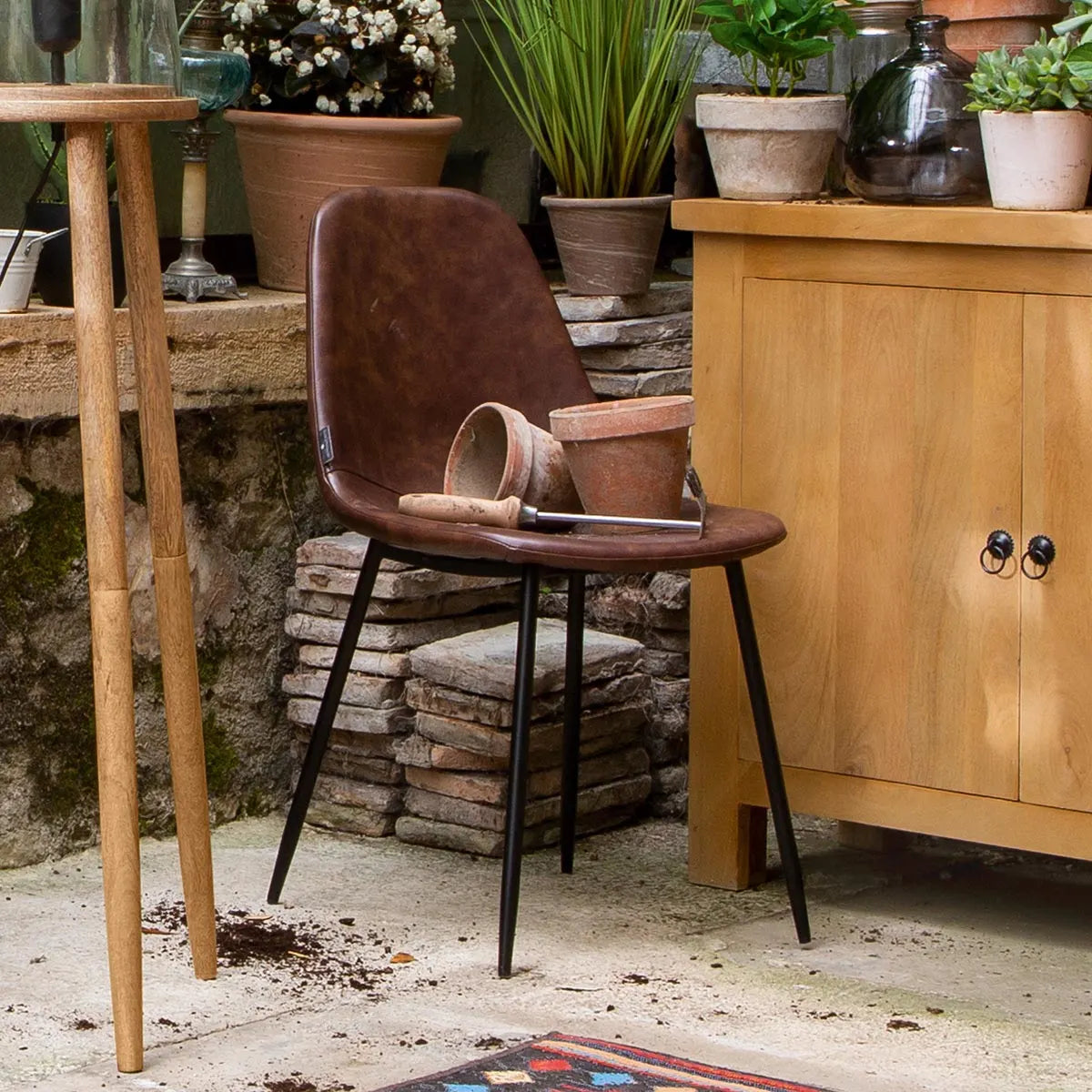 Трапезен стол atmosphera Vladi, Ефект кожа