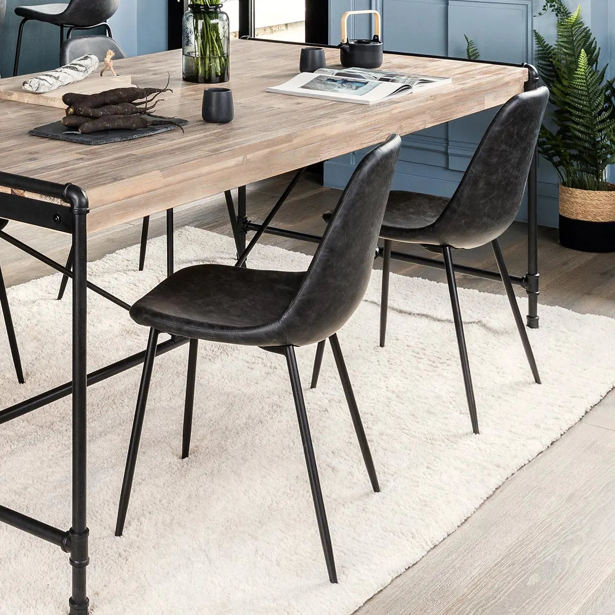 Трапезен стол atmosphera Vladi, Ефект кожа