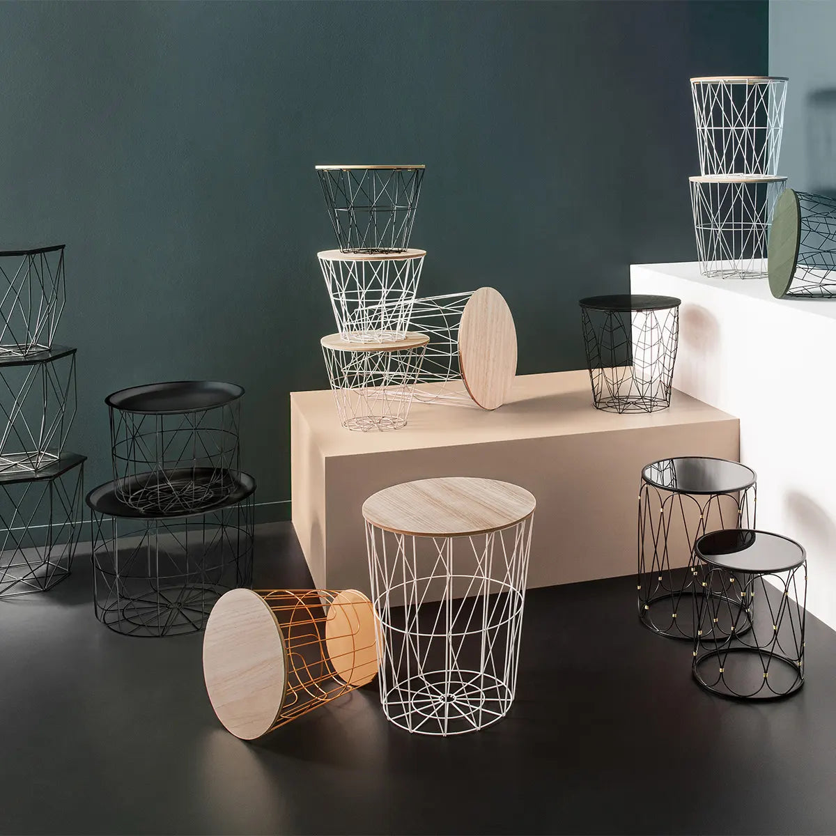 Помощна маса atmosphera Kumi, Метал, 38 cm