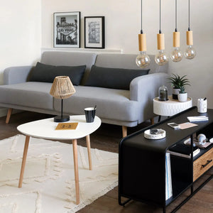 Холна маса atmosphera Mileo, Бял, 60x60 cm