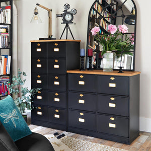 Скрин atmosphera Ivan, 6 чекмеджета, Черен