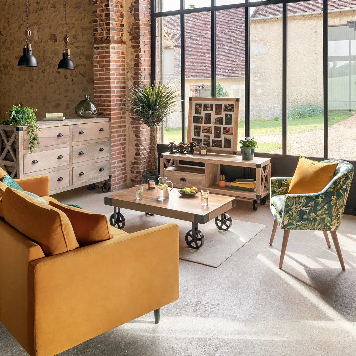 Холна маса atmosphera Silas, 117x71 cm, Манго