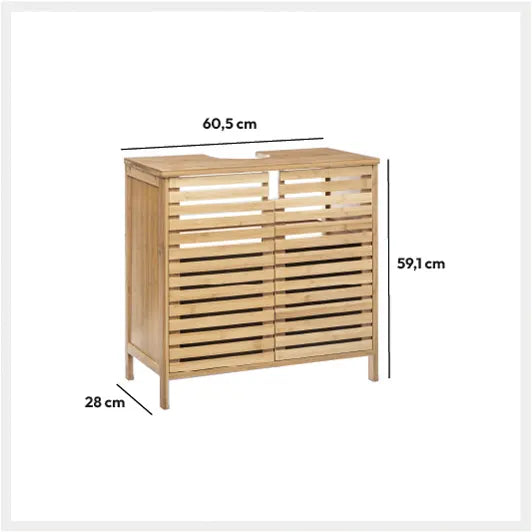 Шкаф за баня 5five Sicela, Бамбук