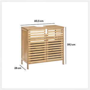 Шкаф за баня 5five Sicela, Бамбук