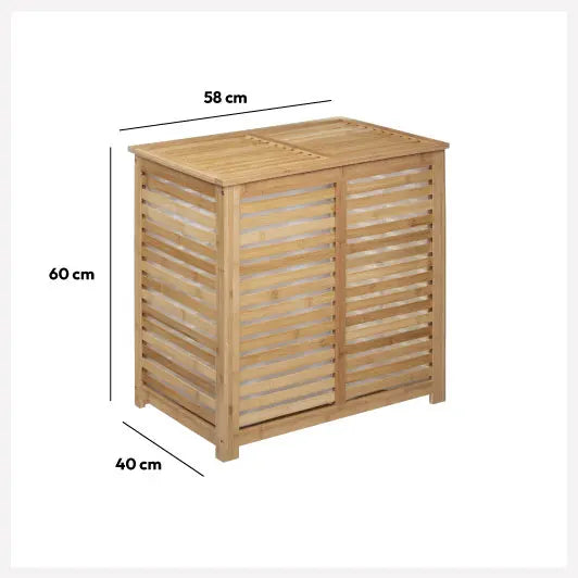 Кош за пране 5five Sicela, Бамбук, 100 l