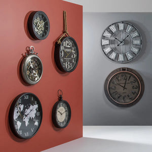 Стенен часовник atmosphera Mely, Механизъм, Ø37 см, Метал