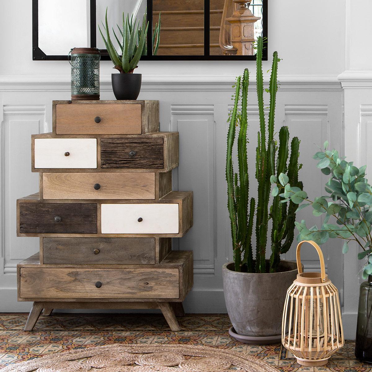 Скрин atmosphera Koval, 8 чекмеджета, Мангово дърво