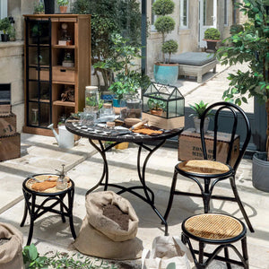 Трапезна маса Kipos, 90 cm, Камък мозайка