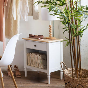 Нощно шкафче atmosphera Solen, 61 cm, Бял