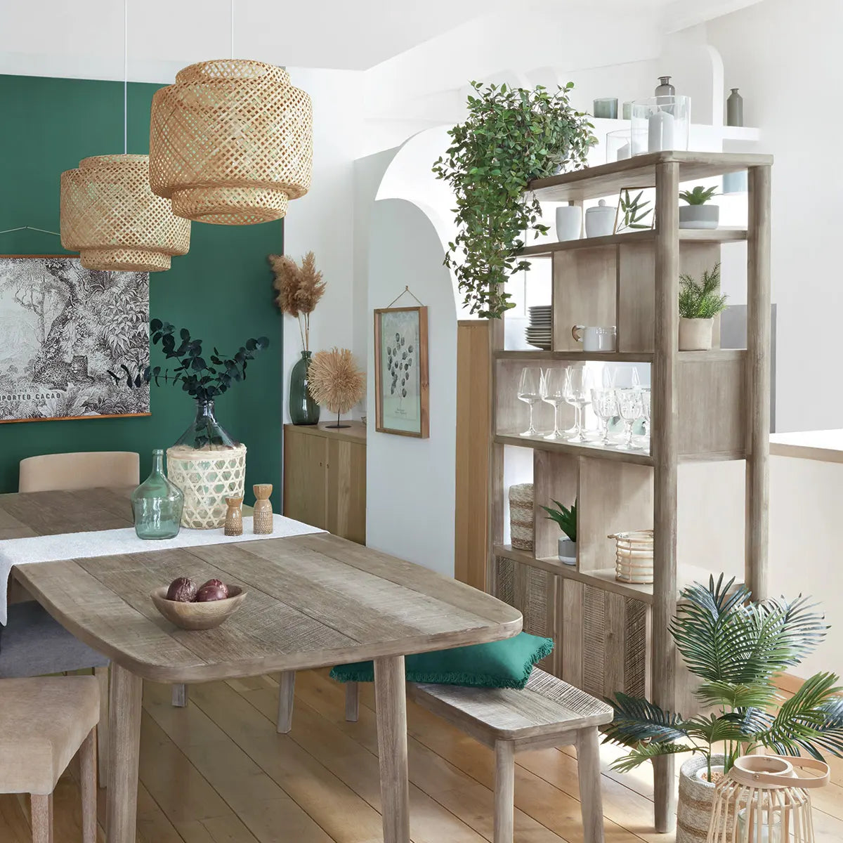 Библиотека atmosphera Banila 95x35x180 cm, Акация