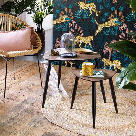 Холна маса atmosphera Mileo, Орех, 2 броя