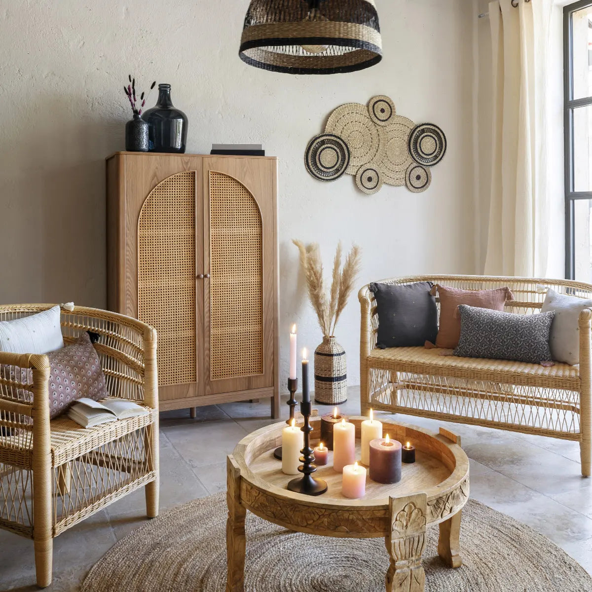 Холна маса atmosphera Gary, 75 cm, Мангово дърво