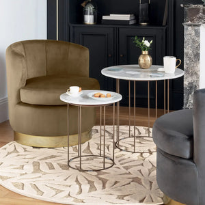 Холна маса atmosphera Garance, Мрамор, 2 броя