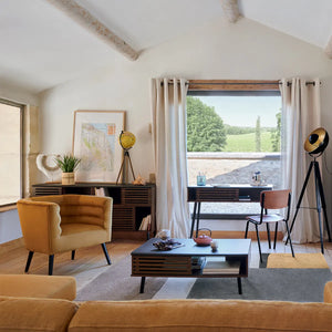 Лампион atmosphera Lahti, Метал и Дърво, Черен, 156.5 cm