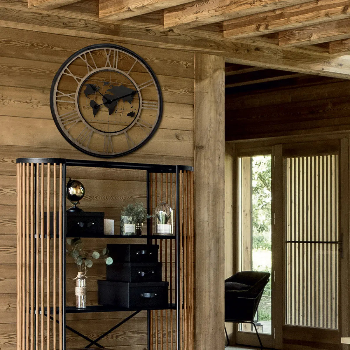 Стенен часовник atmosphera Alessio, Световен, Ø67 см, Метал