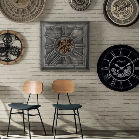 Стенен часовник atmosphera Ezra, Механизъм, 80x80 см, Метал