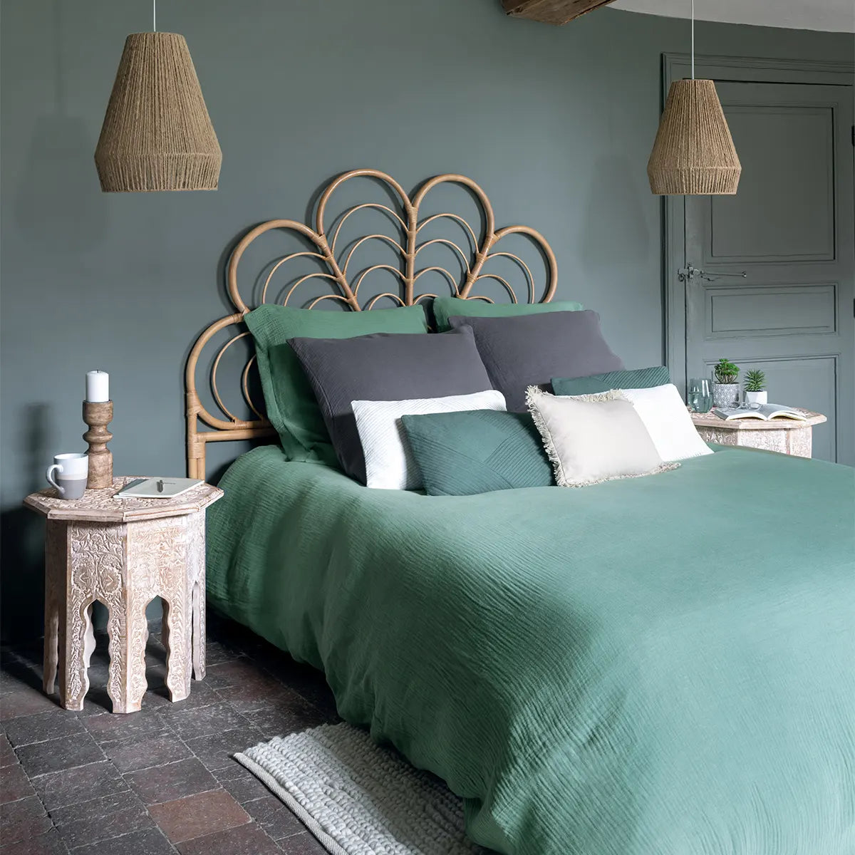 Табла atmosphera Aoni, Ратан, 160x140 cm