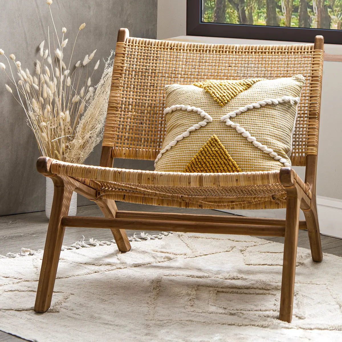 Декоративна възглавница atmosphera, 45x45 cm, Охра